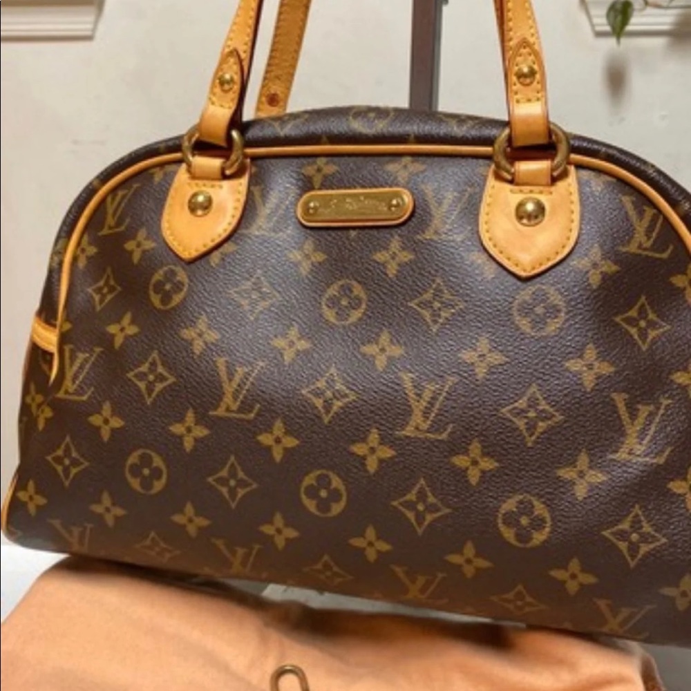 Montorgueill Pm size tan medium monogram